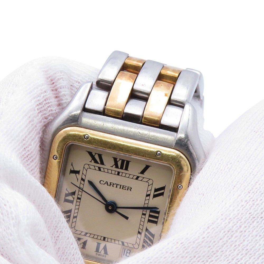 カルティエ パンテールMM 2ロウ W25028B6 Cartier 腕時計 アイボリー