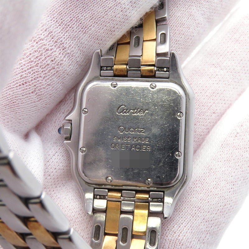 カルティエ パンテールMM 2ロウ W25028B6 Cartier 腕時計 アイボリー文字盤 クォーツ ヴィンテージ