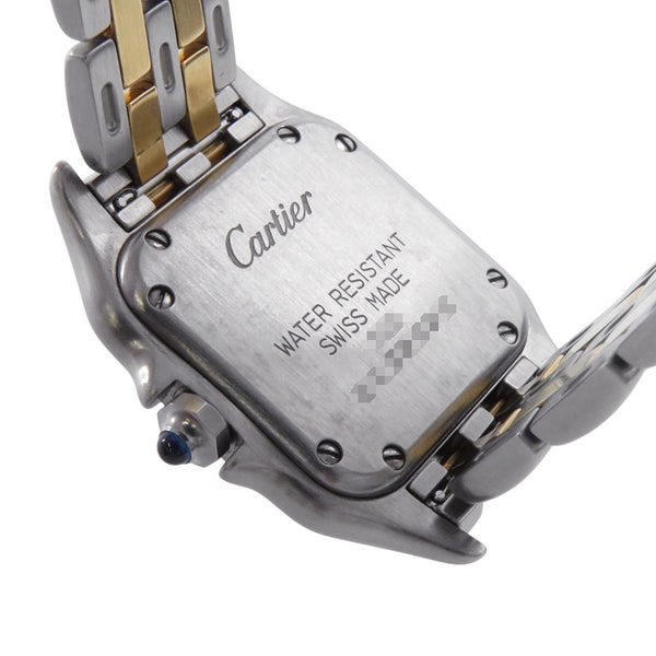 カルティエ パンテールMM 2ロウ W25029B6 SS/K18YG イエローゴールド Cartier 腕時計 クォーツ アイボリー文字盤
