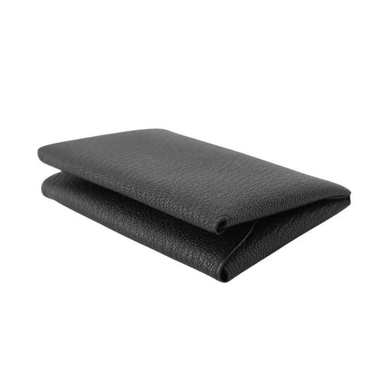 エルメス コインケース カルヴィ デュオ ブラック/シルバー金具 シェブルミゾル G刻印 黒 シェーブル