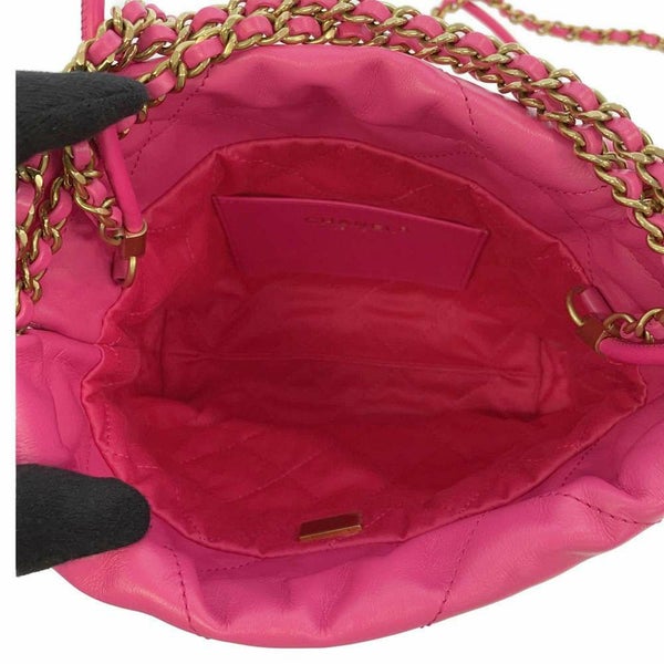 シャネル ハンドバッグ CHANEL 22 マトラッセ カーフレザー AS3980 2wayショルダーバッグ