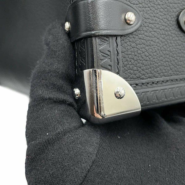 ルイヴィトン ハンドバッグ グレインカーフレザー サイドトランクMM M25160 2way ブラック 黒