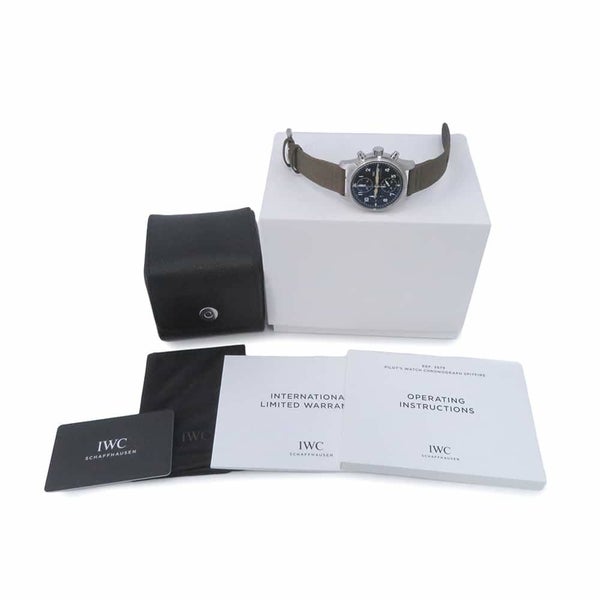 IWC パイロット・ウォッチ・クロノグラフ ・スピットファイア IW387901 腕時計 黒文字盤