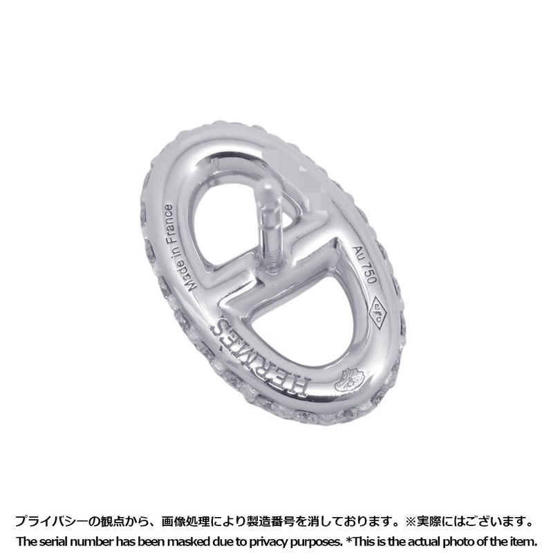 エルメス ピアス シェーヌダンクル ファランドール ダイヤモンド 96P 計0.9ct K18WGホワイトゴールド HERMES Farandole