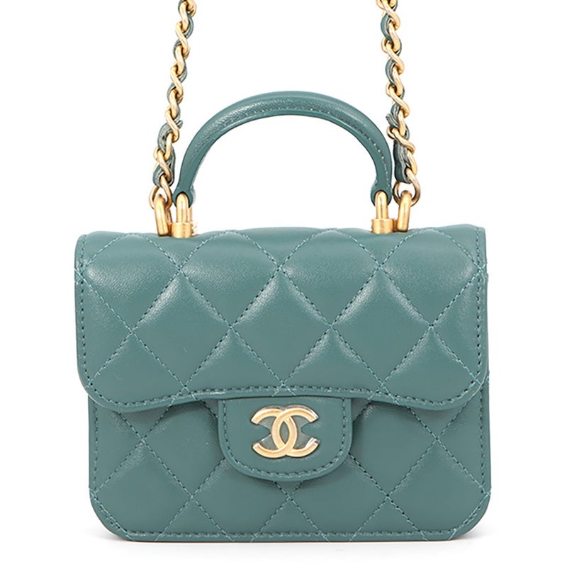 シャネル チェーンウォレット マトラッセ ココマーク フラップ コインパース ラムスキン AP2200 CHANEL 財布
