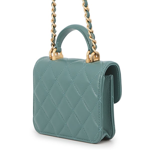 シャネル チェーンウォレット マトラッセ ココマーク フラップ コインパース ラムスキン AP2200 CHANEL 財布