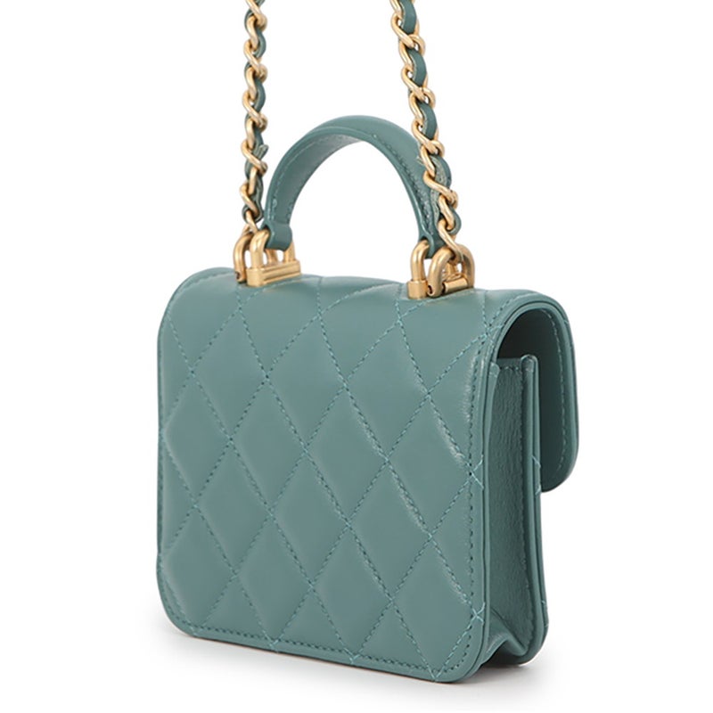 シャネル チェーンウォレット マトラッセ ココマーク フラップ コインパース ラムスキン AP2200 CHANEL 財布