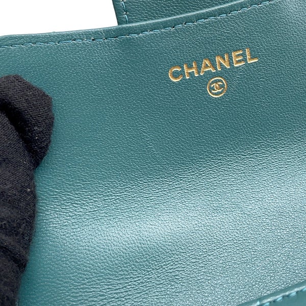 シャネル チェーンウォレット マトラッセ ココマーク フラップ コインパース ラムスキン AP2200 CHANEL 財布
