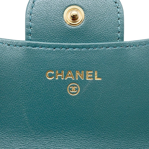 シャネル チェーンウォレット マトラッセ ココマーク フラップ コインパース ラムスキン AP2200 CHANEL 財布