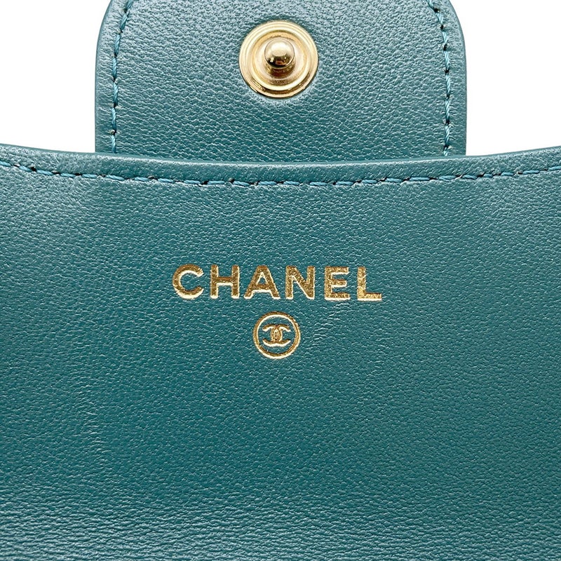 シャネル チェーンウォレット マトラッセ ココマーク フラップ コインパース ラムスキン AP2200 CHANEL 財布