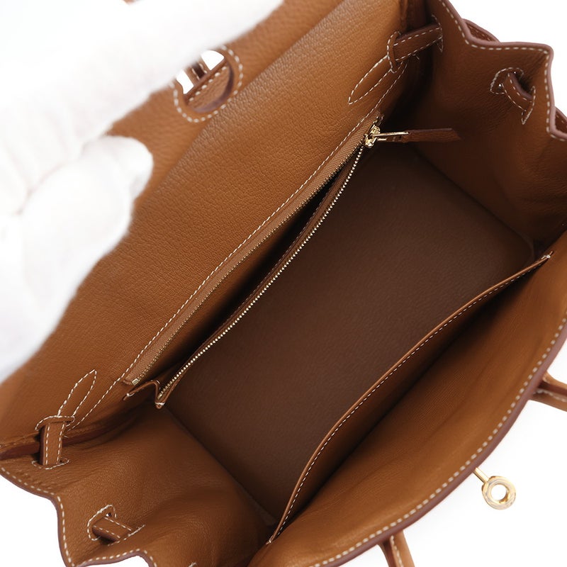 エルメス バーキン25 ゴールド/ゴールド金具 トゴ Z刻印 HERMES ハンドバッグ