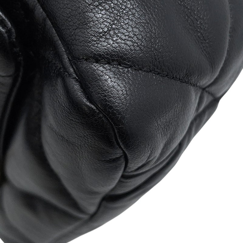 シャネル チェーンショルダーバッグ CHANEL19 ココマーク シャイニーラムスキン AS1160 CHANEL 黒