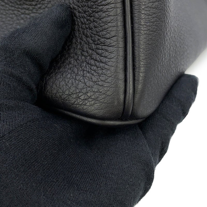エルメス バーキン30 ブラック/シルバー金具 トゴ G刻印 HERMES Birkin ハンドバッグ 黒