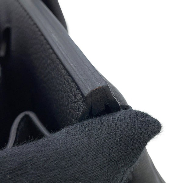 エルメス バーキン30 ブラック/シルバー金具 トゴ G刻印 HERMES Birkin ハンドバッグ 黒