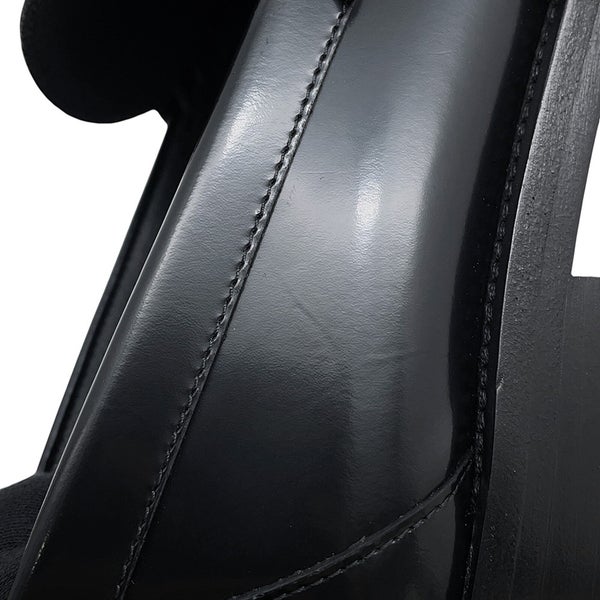 シャネル ローファー バック・トゥ・カレッジ シャイニーカーフスキン レディースサイズ38C G39190 CHANEL 靴 黒 2023年SS