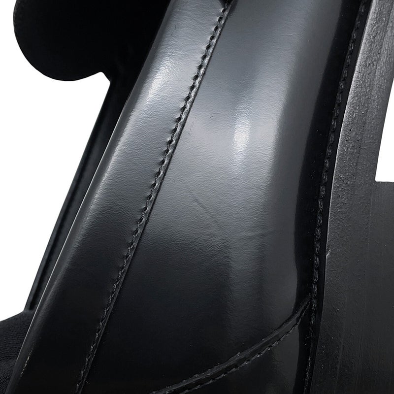 シャネル ローファー バック・トゥ・カレッジ シャイニーカーフスキン レディースサイズ38C G39190 CHANEL 靴 黒 2023年SS