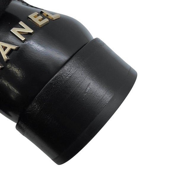 シャネル ローファー バック・トゥ・カレッジ シャイニーカーフスキン レディースサイズ38C G39190 CHANEL 靴 黒 2023年SS