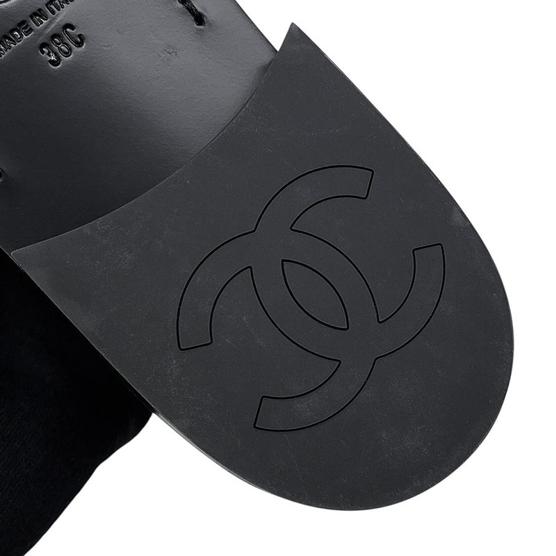 シャネル ローファー バック・トゥ・カレッジ シャイニーカーフスキン レディースサイズ38C G39190 CHANEL 靴 黒 2023年SS