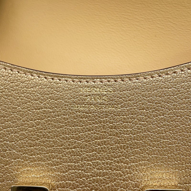 エルメス 財布 コンスタンス スリム ドレ/シャンパンゴールド金具 シェブルシャムキラ K刻印 コインケース