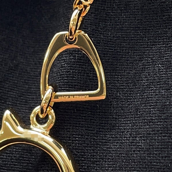 エルメス ネックレス トネール スモール ブラック/ゴールド金具 HERMES アクセサリー 黒