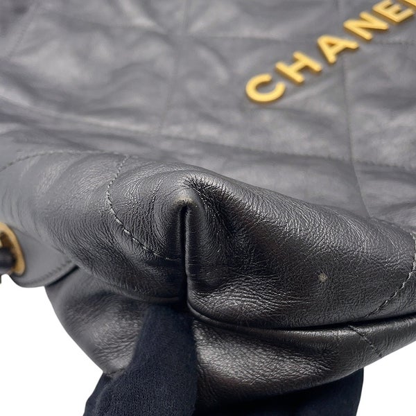 シャネル リュック シャネル22 ラージ シャイニーカーフレザー AS3313 CHANEL バックパック バッグ