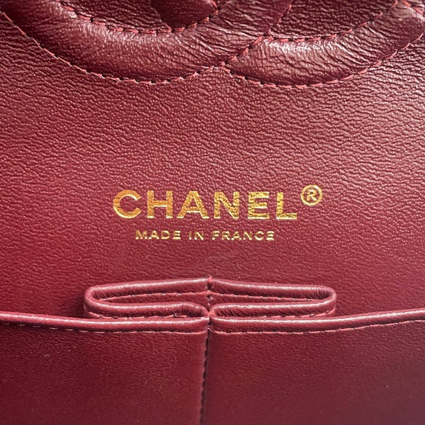シャネル チェーンショルダーバッグ マトラッセ25 ココマーク キャビアスキン ダブルチェーン A01112 CHANEL 黒