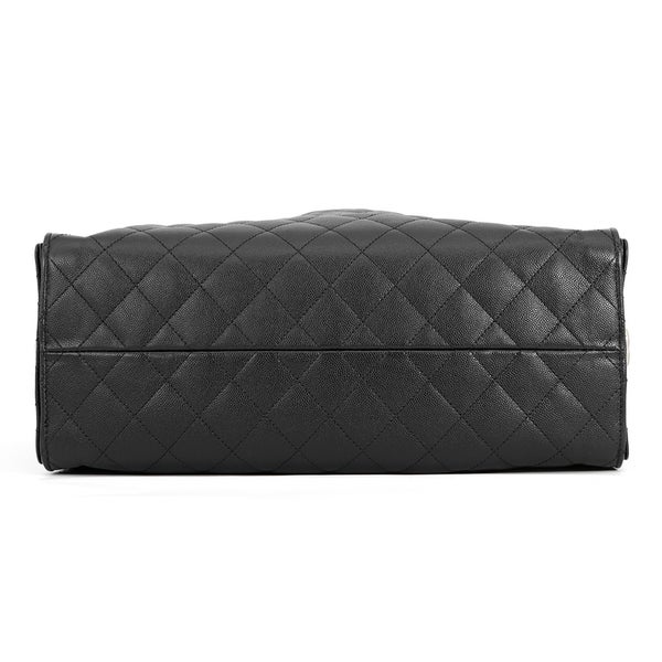 シャネル チェーンショルダーバッグ CHANEL25 ラージ ココマーク マトラッセ キャビアスキン AS5553 CHANEL 黒