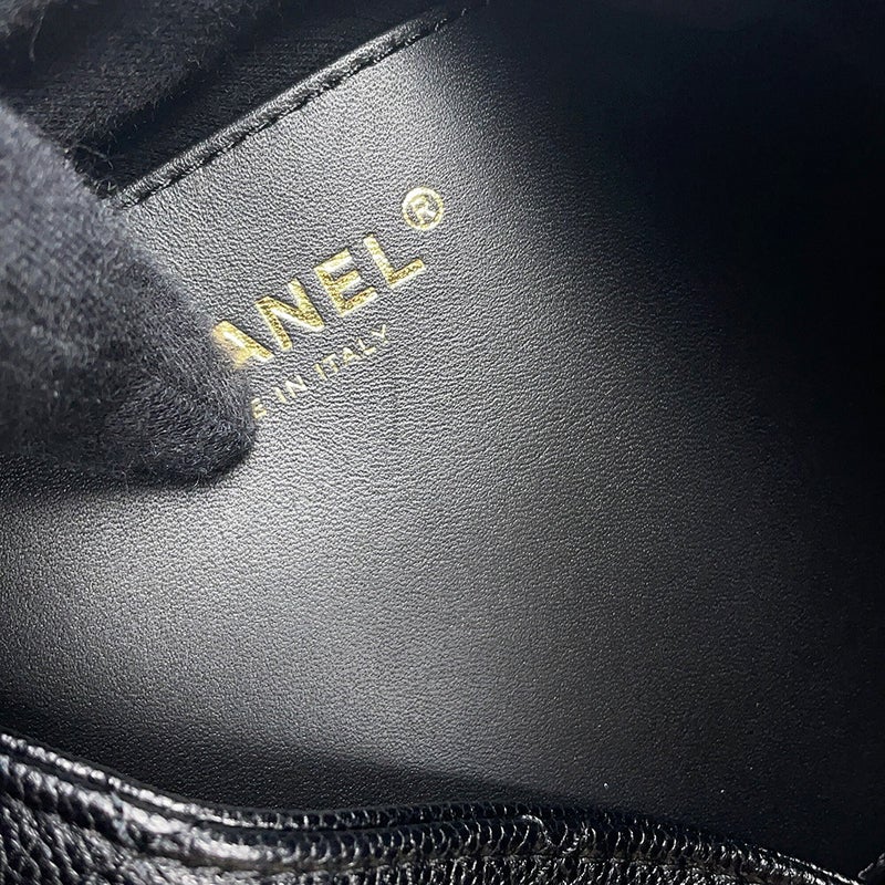 シャネル チェーンショルダーバッグ CHANEL25 ラージ ココマーク マトラッセ キャビアスキン AS5553 CHANEL 黒