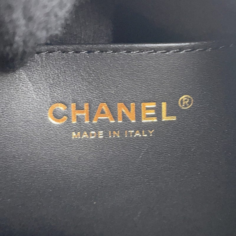 シャネル チェーンショルダーバッグ CHANEL25 ラージ ココマーク マトラッセ キャビアスキン AS5553 CHANEL 黒