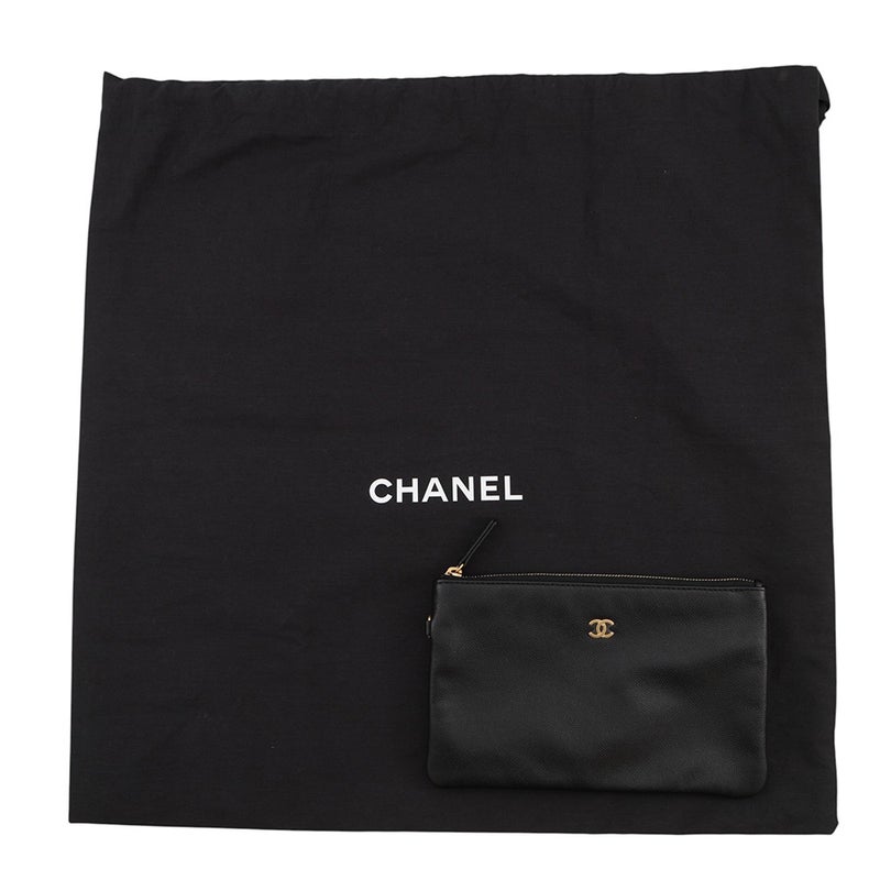シャネル チェーンショルダーバッグ CHANEL25 ラージ ココマーク マトラッセ キャビアスキン AS5553 CHANEL 黒