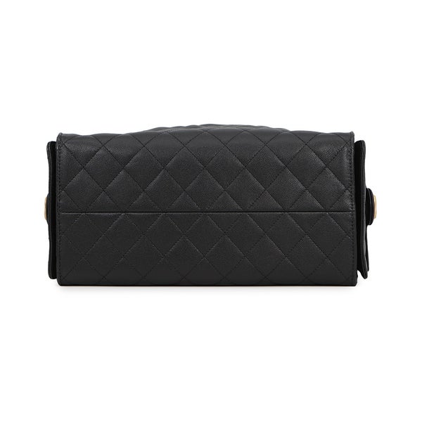 シャネル チェーンショルダーバッグ CHANEL25 ミディアム ココマーク マトラッセ キャビアスキン AS5311 CHANEL 黒