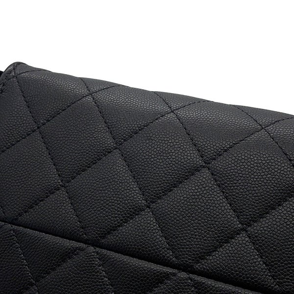 シャネル チェーンショルダーバッグ CHANEL25 ミディアム ココマーク マトラッセ キャビアスキン AS5311 CHANEL 黒