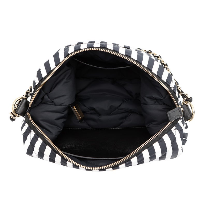 シャネル ショルダーバッグ ココビーチ ココマーク ラージホーボー ナイロン AS4698 CHANEL 2wayハンドバッグ 白 黒