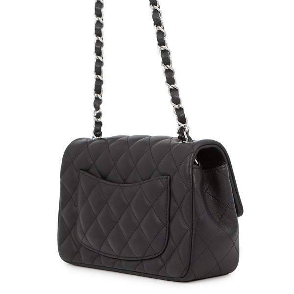 シャネル チェーンショルダーバッグ ミニ マトラッセ 20 ココマーク ラムスキン A69900 CHANEL 黒