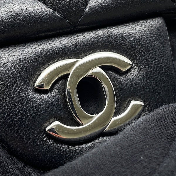 シャネル チェーンショルダーバッグ ミニ マトラッセ 20 ココマーク ラムスキン A69900 CHANEL 黒