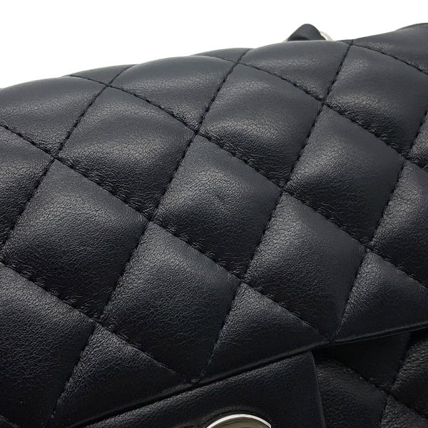 シャネル チェーンショルダーバッグ ミニ マトラッセ 20 ココマーク ラムスキン A69900 CHANEL 黒