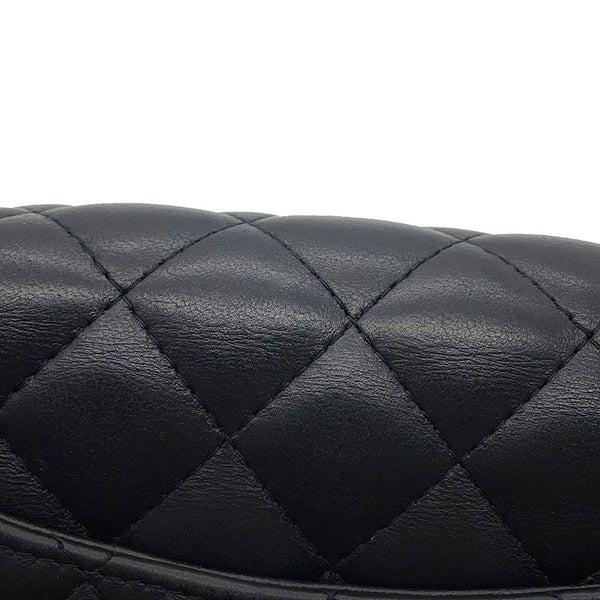 シャネル チェーンショルダーバッグ ミニ マトラッセ 20 ココマーク ラムスキン A69900 CHANEL 黒