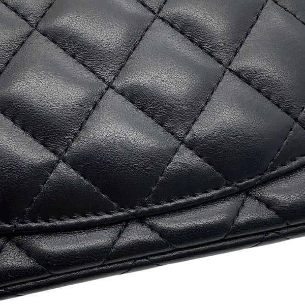 シャネル チェーンショルダーバッグ ミニ マトラッセ 20 ココマーク ラムスキン A69900 CHANEL 黒