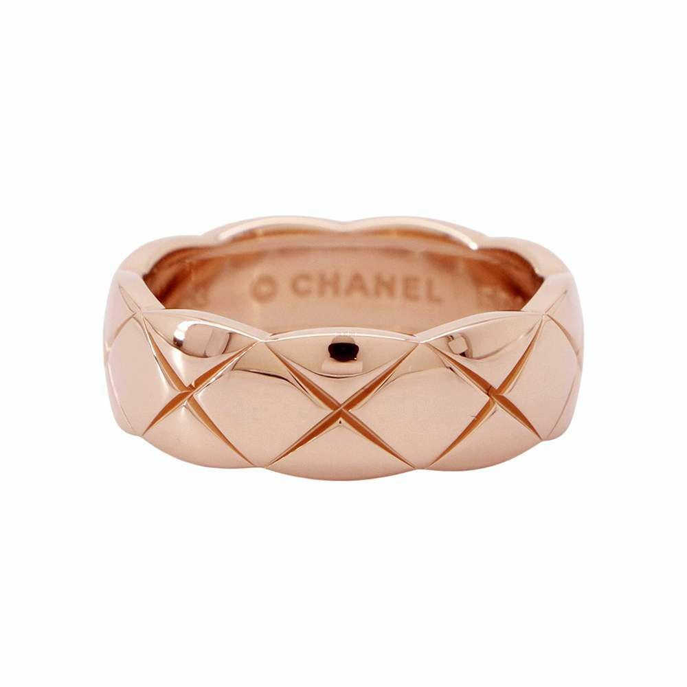 CHANELココクラッシュ ピンクゴールドリング シャネル リング ココクラッシュ ミディアムモデル K18PGピンク