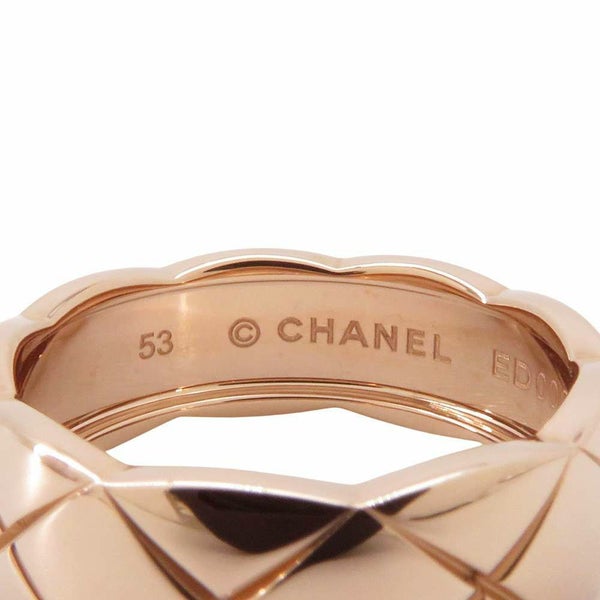 シャネル リング ココクラッシュ ミディアムモデル K18PGピンクゴールド リングサイズ53 J10817 CHANEL ジュエリー
