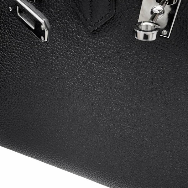 エルメス バーキン25 ブラック/シルバー金具 トゴ C刻印 HERMES Birkin ハンドバッグ 黒