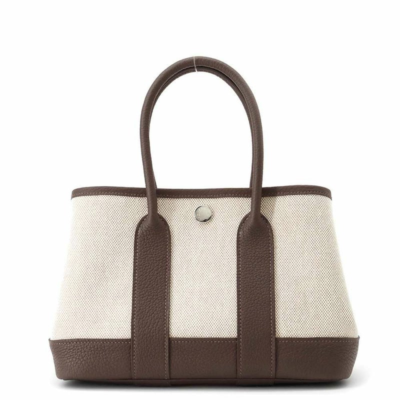 エルメス トートバッグ ネオ・ガーデン 23 ガーデンパーティ エベンヌ/シルバー金具 トワルアッシュヴァイキング/ネゴンダ W刻印