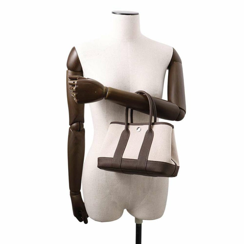 エルメス トートバッグ ネオ・ガーデン 23 ガーデンパーティ エベンヌ/シルバー金具 トワルアッシュヴァイキング/ネゴンダ W刻印