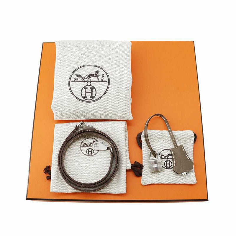 エルメス ボリード1923 25 エトゥープ/シルバー金具 エプソン K刻印 HERMES 2wayショルダー