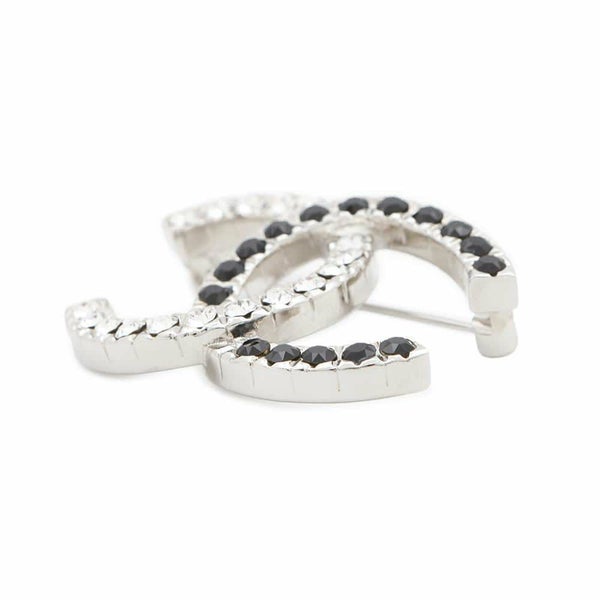 シャネル ブローチ ココマーク ラインストーン B 23V ABB918 CHANEL アクセサリー 黒