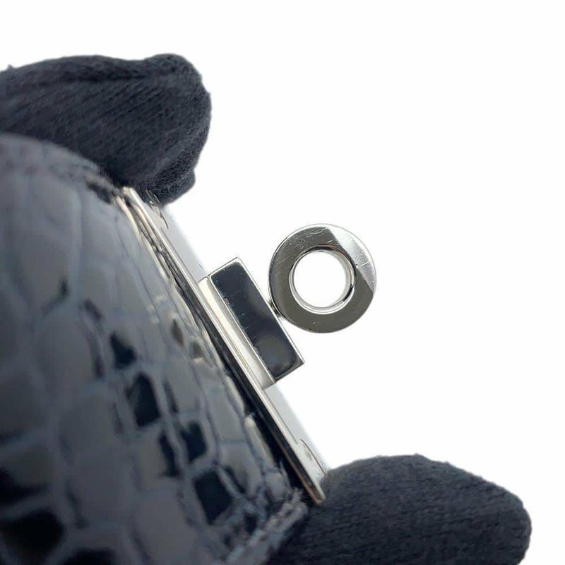 エルメス ブレスレット ケリードッグ ブルーマリン/シルバー金具 アリゲーター T刻印 HERMES アクセサリー