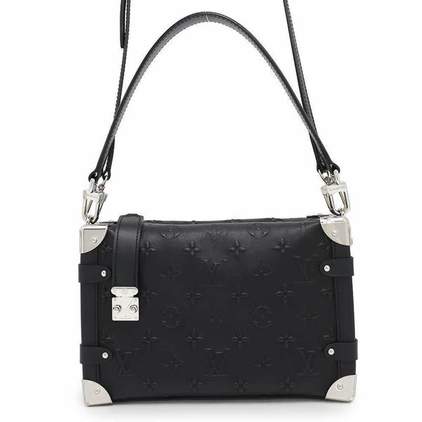 ルイヴィトン ハンドバッグ モノグラム カーフレザー サイドトランク M21709 2way ブラック 黒