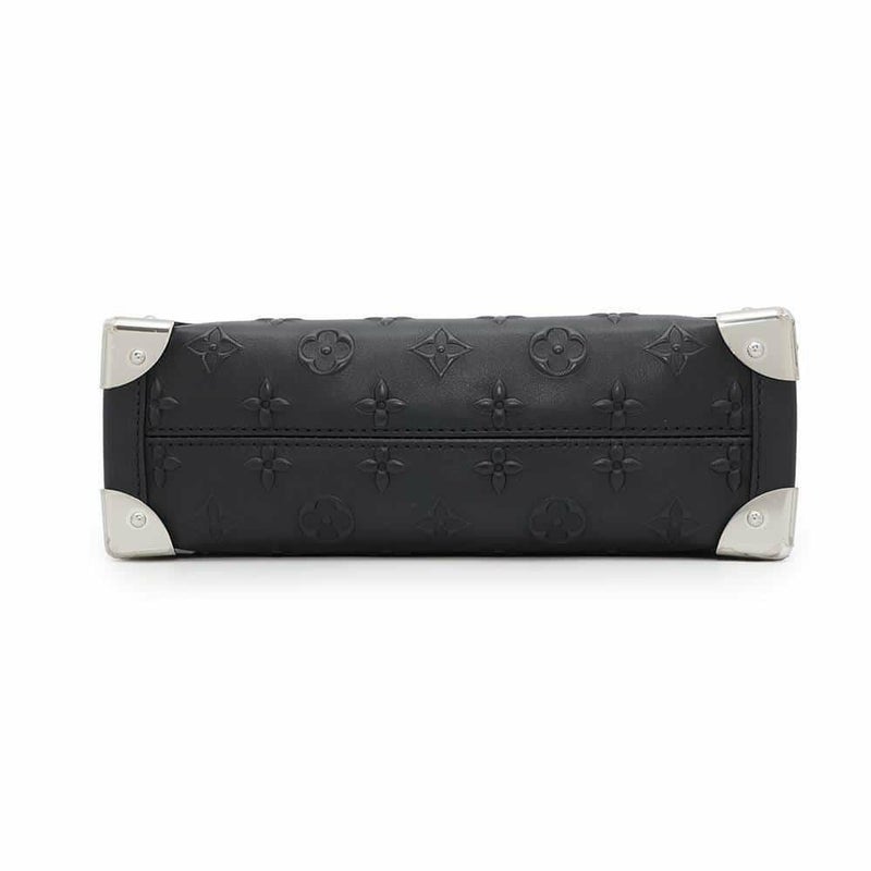 ルイヴィトン ハンドバッグ モノグラム カーフレザー サイドトランク M21709 2way ブラック 黒