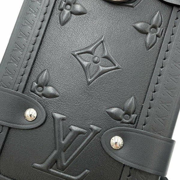 ルイヴィトン ハンドバッグ モノグラム カーフレザー サイドトランク M21709 2way ブラック 黒