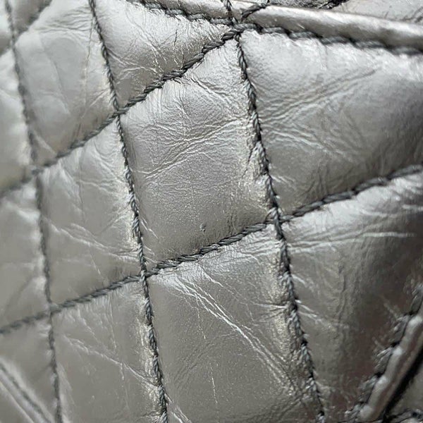 シャネル チェーンショルダーバッグ マトラッセ 2.55 ミニ エイジドカーフレザー AS0874 CHANEL 黒